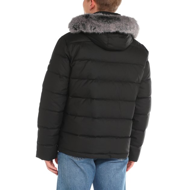 Мужской пуховик MARCIANO BY GUESS REAL DOWN PUFFER JACKET, Артикул 3BHL132199Z, черный | 3737277. Ракурс 2