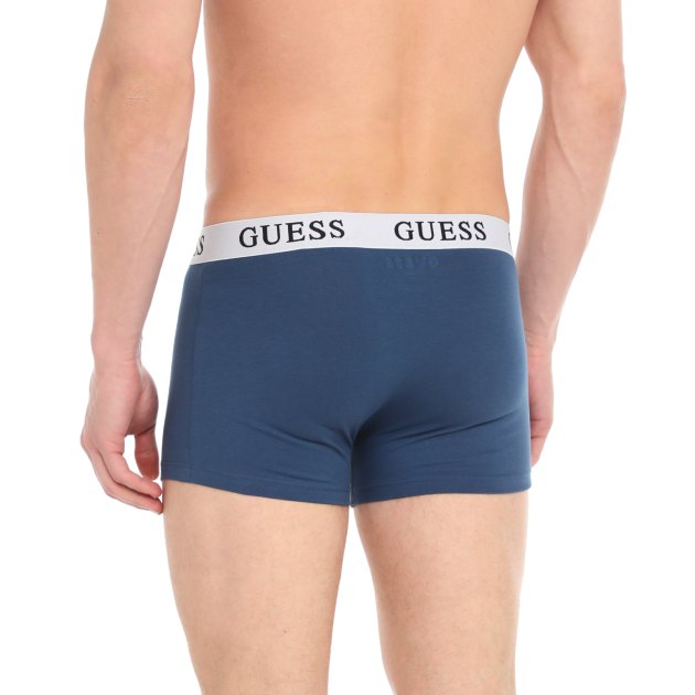 Мужские трусы 3 шт. GUESS JOE BOXER TRUNK 3 PACK, Артикул U3BG15K6YW0, синий | 3737462. Ракурс 2