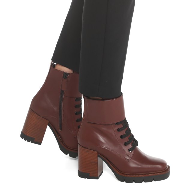 Ботильоны LORIBLU, Артикул ZTAB54, бордово-коричневый | 3740790. Ракурс 4