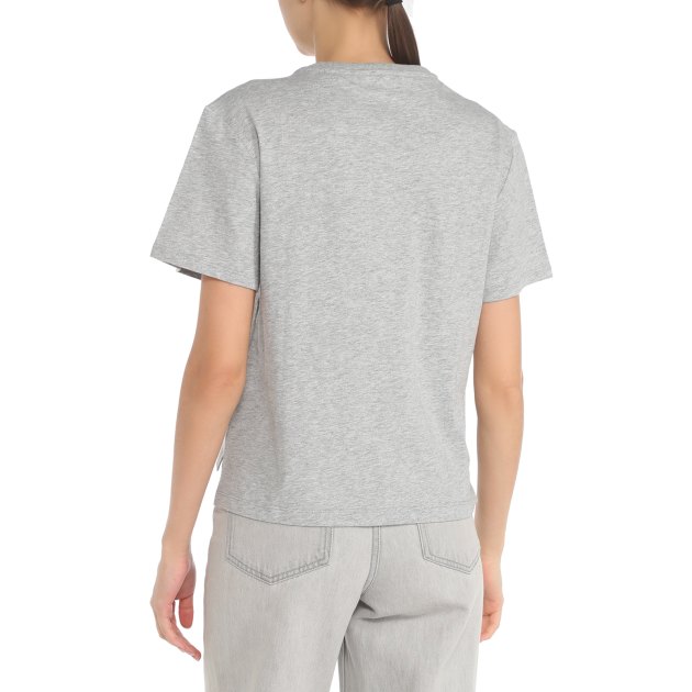 Женская футболка GUESS SS CN SATIN LOGO TEE, Артикул W3GI33KB3P0, светло-серый | 3745061. Ракурс 2