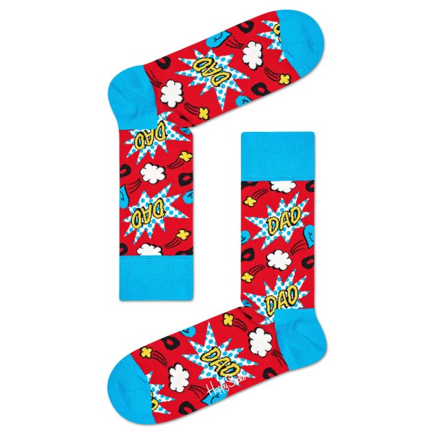 Носки HAPPY SOCKS, Артикул DAD SOCK DAD01, красный | 3746728. Ракурс 2