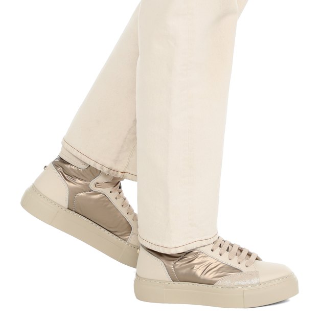 Женские высокие кеды MAIMAI CHUNKY MID, Артикул CHUNKY MID, светло-бежевый | 3746883. Ракурс 4