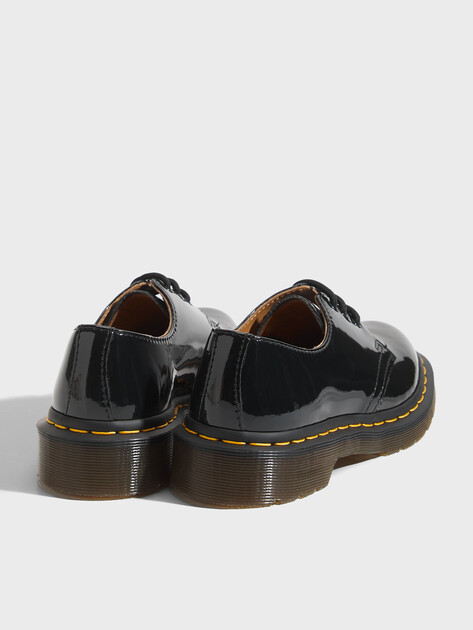Женские дерби DR. MARTENS 1461 Black Patent Lamper, Артикул 10084001, черный | 3749438. Ракурс 6