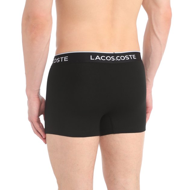Мужские трусы 3 шт. LACOSTE 5H3389, Артикул 5H3389, черный | 3754878. Ракурс 2