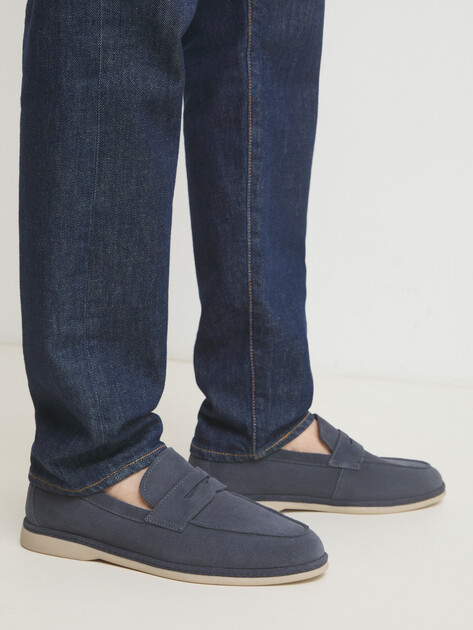 Мужские лоферы TENDANCE, Артикул YS-M22058A-1, антрацитовый | 3755783. Ракурс 2