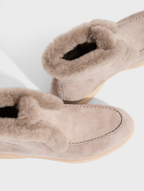 Женские высокие лоферы TENDANCE, Артикул LT22654-1, серо-бежевый | 3757833. Ракурс 4