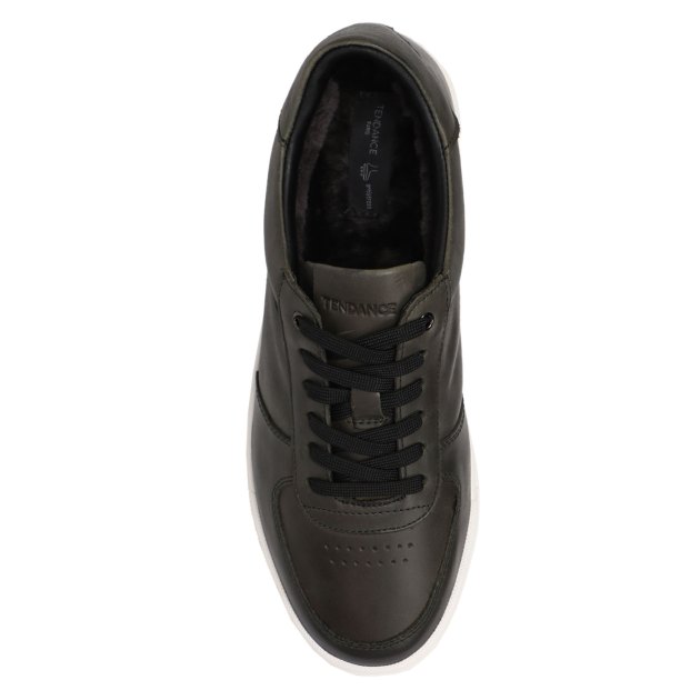 Мужские кеды TENDANCE, Артикул TM2820F-10, темно-зеленый | 3761890. Ракурс 2