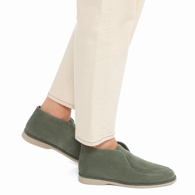 Женские высокие лоферы TENDANCE, Артикул YS-22059-X7, темно-зеленый | 3766643. Ракурс 4