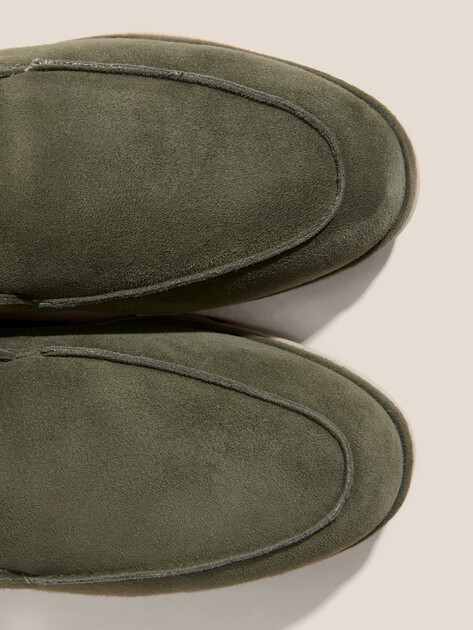 Женские высокие лоферы TENDANCE, Артикул YS-22059-X7, темный хаки | 3766649. Ракурс 3