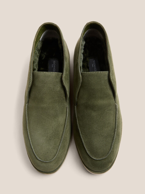 Женские высокие лоферы TENDANCE, Артикул YS-22059-X7, темный хаки | 3766649. Ракурс 4