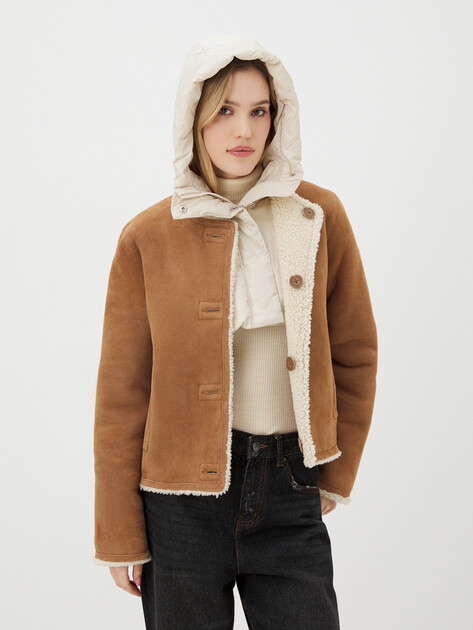 Женский капюшон MAISON DAVID, Артикул CAP-2-1, бежевый | 3773245. Ракурс 4