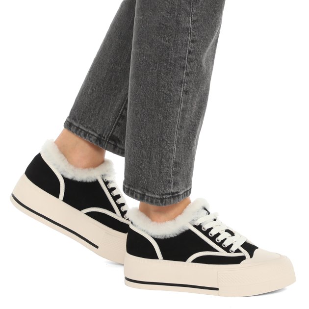 Женские кеды TENDANCE, Артикул GLC3285-01, черный | 3774791. Ракурс 4