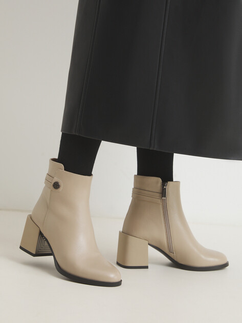 Ботильоны TENDANCE, Артикул TW-R128-Z626, бежевый | 3777283. Ракурс 2