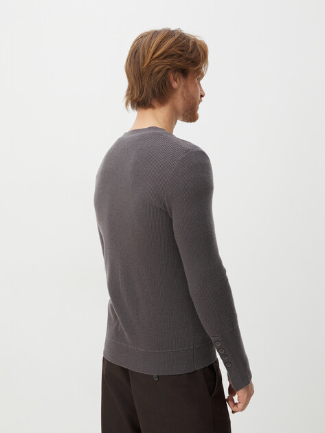 Мужской кардиган MAISON DAVID, Артикул KK2203, темно-серый | 3779841. Ракурс 4