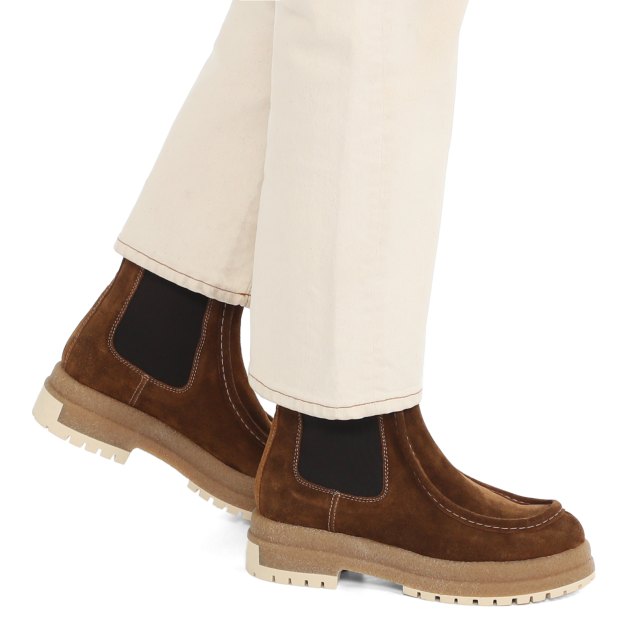 Женские челси FURLA, Артикул YH35GLI, коричневый | 3780349. Ракурс 4