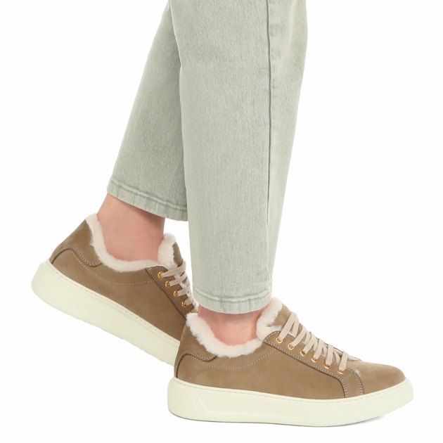 Женские кеды DINO BIGIONI, Артикул DBW4022, серо-бежевый | 3782738. Ракурс 4