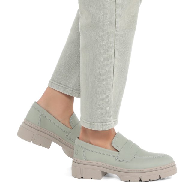 Женские лоферы TAMARIS MINI, Артикул 1-1-24716-38, серо-зеленый | 3784817. Ракурс 4