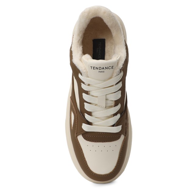 Женские кеды TENDANCE, Артикул MJ-2208-02, бежево-коричневый | 3795361. Ракурс 2