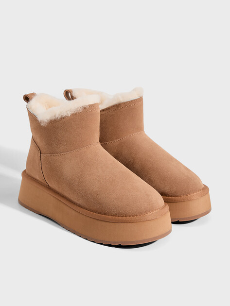 Женские угги TENDANCE, Артикул MJ-HD-04, оранжево-коричневый | 3795380. Ракурс 2