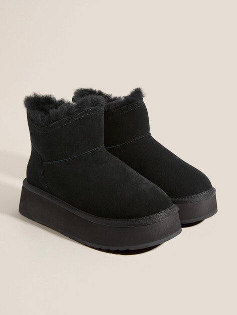 Женские угги TENDANCE, Артикул MJ-HD-04, черный | 3795382. Ракурс 3