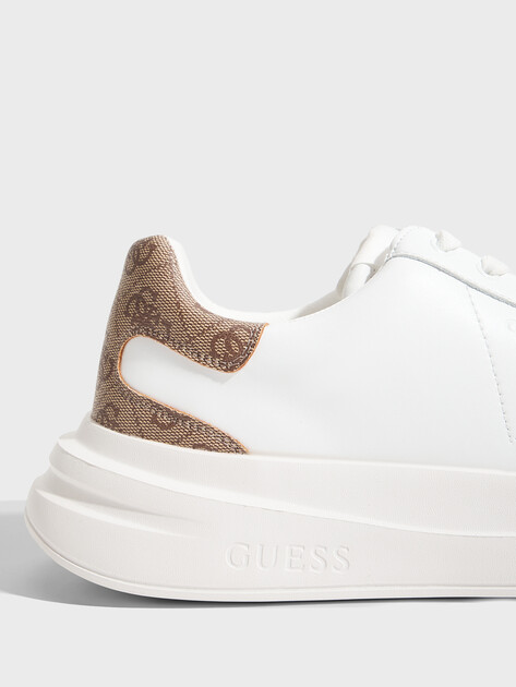 Мужские кеды GUESS ELBA, Артикул FMPVIBLEA12, белый | 3796775. Ракурс 4
