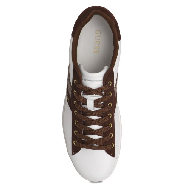 Мужские кеды GUESS NOLA II, Артикул FMPNOILEL12, белый | 3796782. Ракурс 2