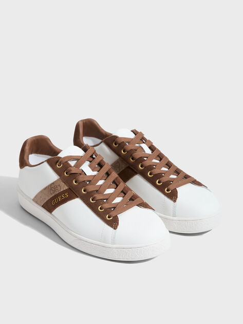 Мужские кеды GUESS NOLA II, Артикул FMPNOILEL12, белый | 3796782. Ракурс 3