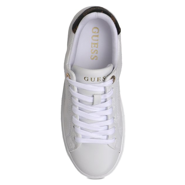 Женские кеды GUESS DENESA4, Артикул FLPDS4FAL12, белый | 3797635. Ракурс 2