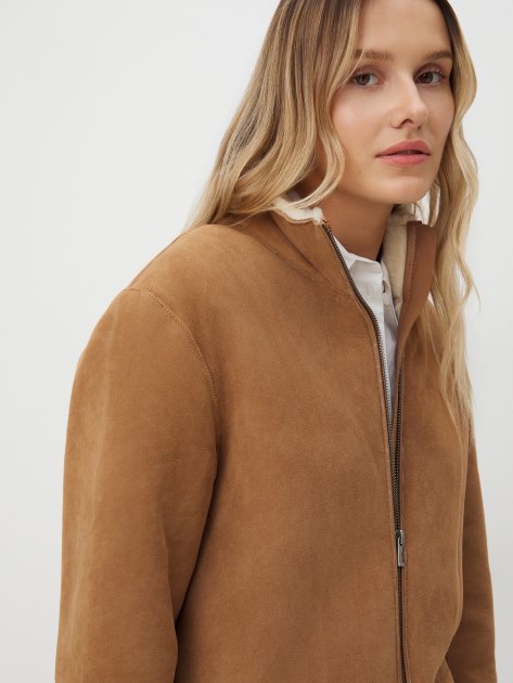 Женская дубленка MAISON DAVID, Артикул RV-W14, светло-коричневый | 3800903. Ракурс 3