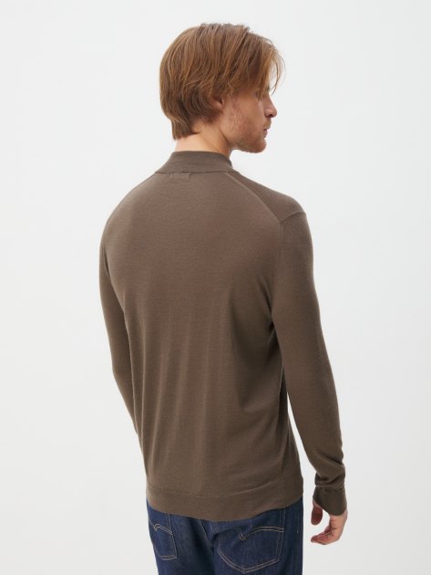 Мужской джемпер MAISON DAVID, Артикул 2023-034-1, коричнево-зеленый | 3804507. Ракурс 4