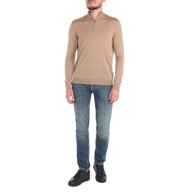 Мужской джемпер MAISON DAVID, Артикул 2023-034-1, бежевый | 3804521. Ракурс 6
