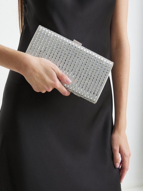Клатч TENDANCE, Артикул A03, серебряный | 3804580. Ракурс 2
