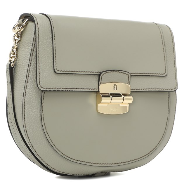 Женский сэдл FURLA, Артикул FURLA CLUB 2 S CROSSBODY, зеленовато-серый | 3807244. Ракурс 2