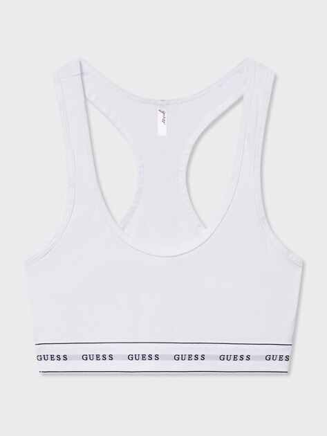 Женский топ GUESS CARRIE BRALETTE, Артикул O97C01KBBU1, белый | 3807557. Ракурс 3