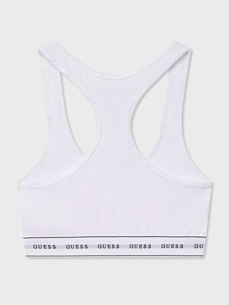 Женский топ GUESS CARRIE BRALETTE, Артикул O97C01KBBU1, белый | 3807557. Ракурс 4