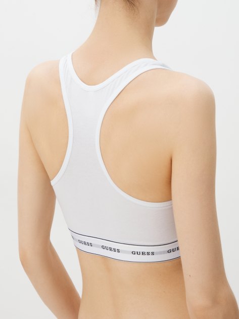 Женский топ GUESS CARRIE BRALETTE, Артикул O97C01KBBU1, белый | 3807557. Ракурс 2