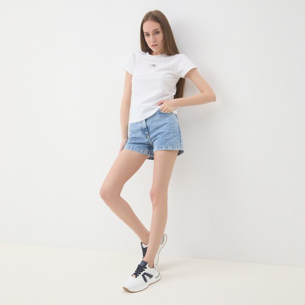 Женские шорты из денима MO5CH1NO JEANS DENIM, Артикул 0329, голубой | 3810303. Ракурс 5 Женские шорты из денима MO5CH1NO JEANS DENIM, Артикул 0329, голубой | 3810303. Ракурс 5