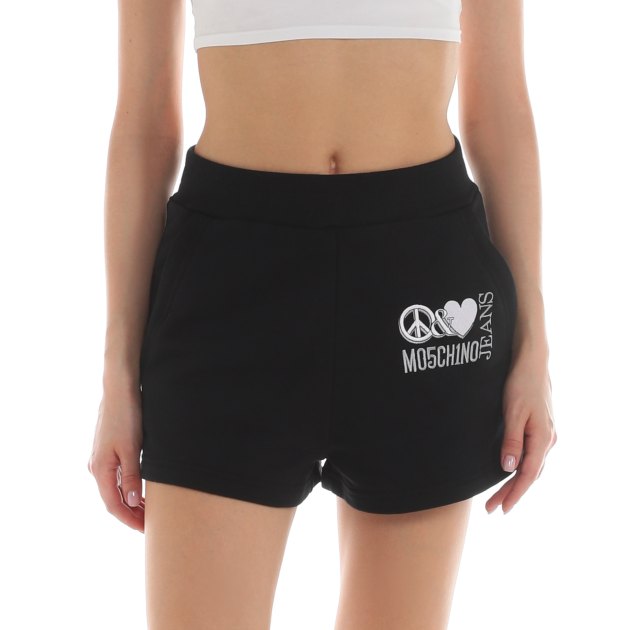 Женские шорты MO5CH1NO JEANS, Артикул 0330, черный | 3810304. Ракурс 3