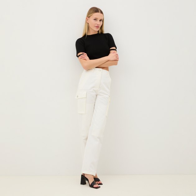 Женские брюки карго MO5CH1NO JEANS, Артикул 0333 P, белый | 3810305. Ракурс 5 Женские брюки карго MO5CH1NO JEANS, Артикул 0333 P, белый | 3810305. Ракурс 5