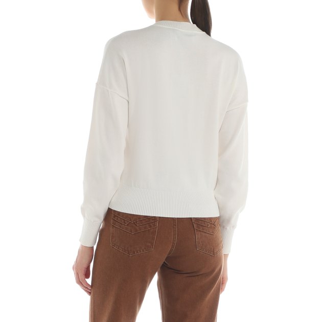 Женский джемпер MO5CH1NO JEANS, Артикул 0919, белый | 3810325. Ракурс 4