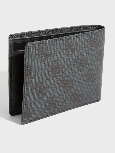 Мужское портмоне GUESS MITO BILLFOLD WITH COIN POCKET, Артикул SMVELELEA20, темно-серый | 3810817. Ракурс 3