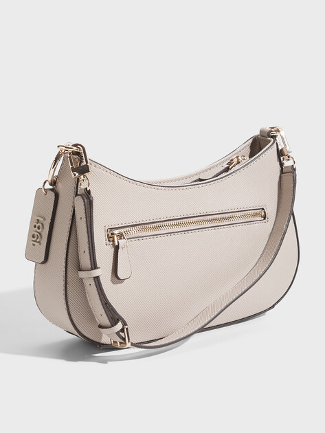 Женская сумка  GUESS NOELLE TOP ZIP SHOULDER BAG, Артикул HWZG7879180, серо-бежевый | 3811212. Ракурс 4