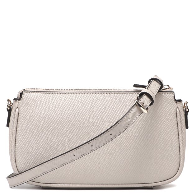 Кросс-боди GUESS NOELLE DBL POUCH CROSSBODY, Артикул HWZG7879710, серовато-бежевый | 3811214. Ракурс 3