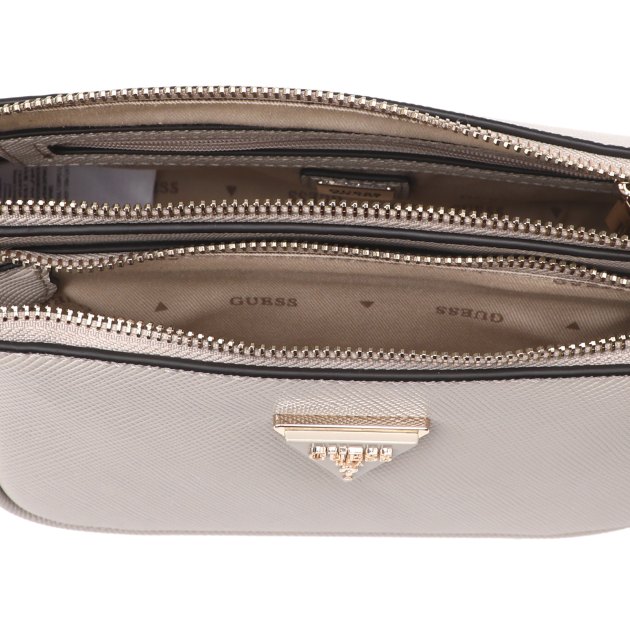 Кросс-боди GUESS NOELLE DBL POUCH CROSSBODY, Артикул HWZG7879710, серовато-бежевый | 3811214. Ракурс 5