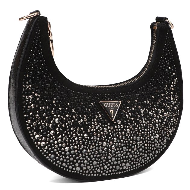 Женская сумка  GUESS LUA SMALL HOBO, Артикул HWEG9205010, черный | 3811884. Ракурс 2