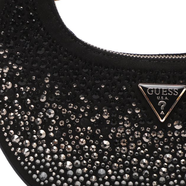 Женская сумка  GUESS LUA SMALL HOBO, Артикул HWEG9205010, черный | 3811884. Ракурс 4