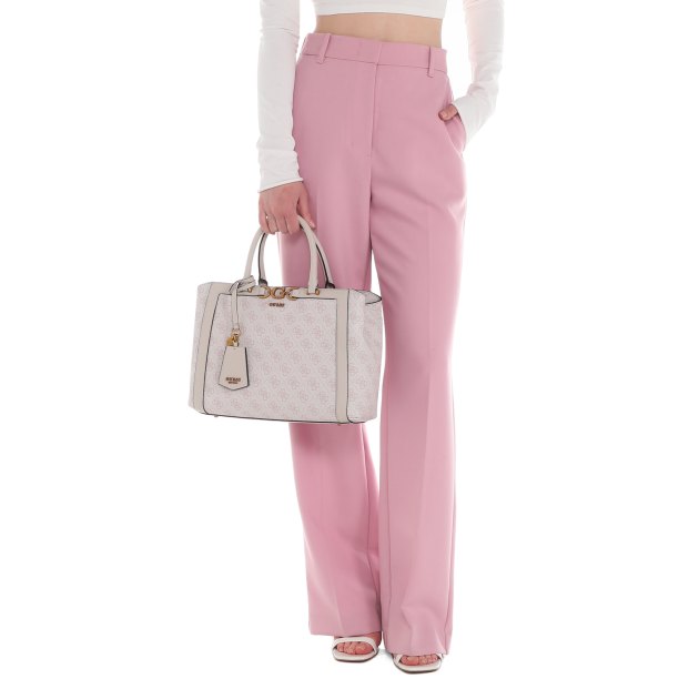 Женский тоут GUESS DAGAN TRIPLE CMPRTMNT SATCHEL, Артикул HWSB9202060, светло-розовый | 3811924. Ракурс 1