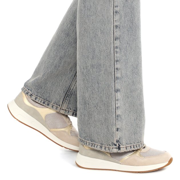 Женские кроссовки GEOX D BULMYA, Артикул D36NQB, серо-бежевый | 3812036. Ракурс 4