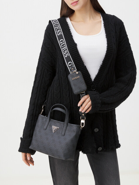 Женский тоут GUESS LATONA MINI TOTE, Артикул HWSG9211750, темно-серый | 3815280. Ракурс 7