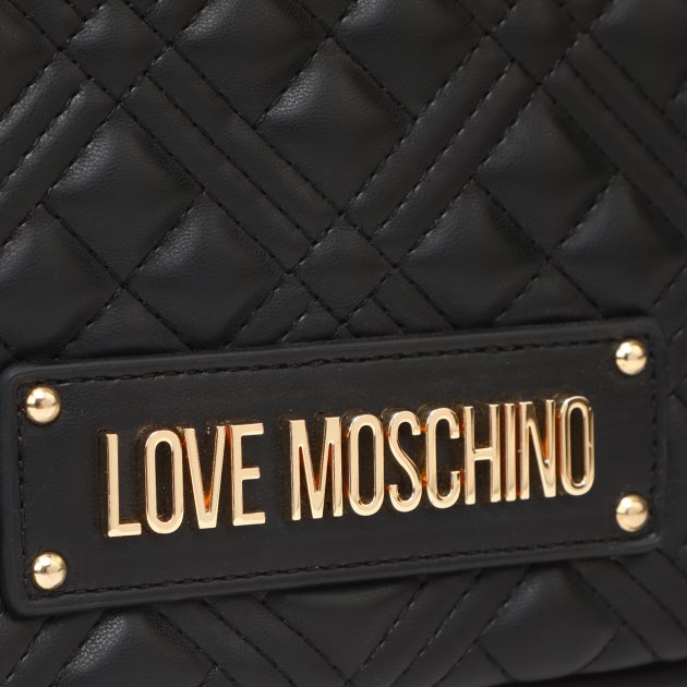 Женская сумка  LOVE MOSCHINO QUILTED BAG, Артикул JC4014PP SS24, черный | 3815395. Ракурс 4